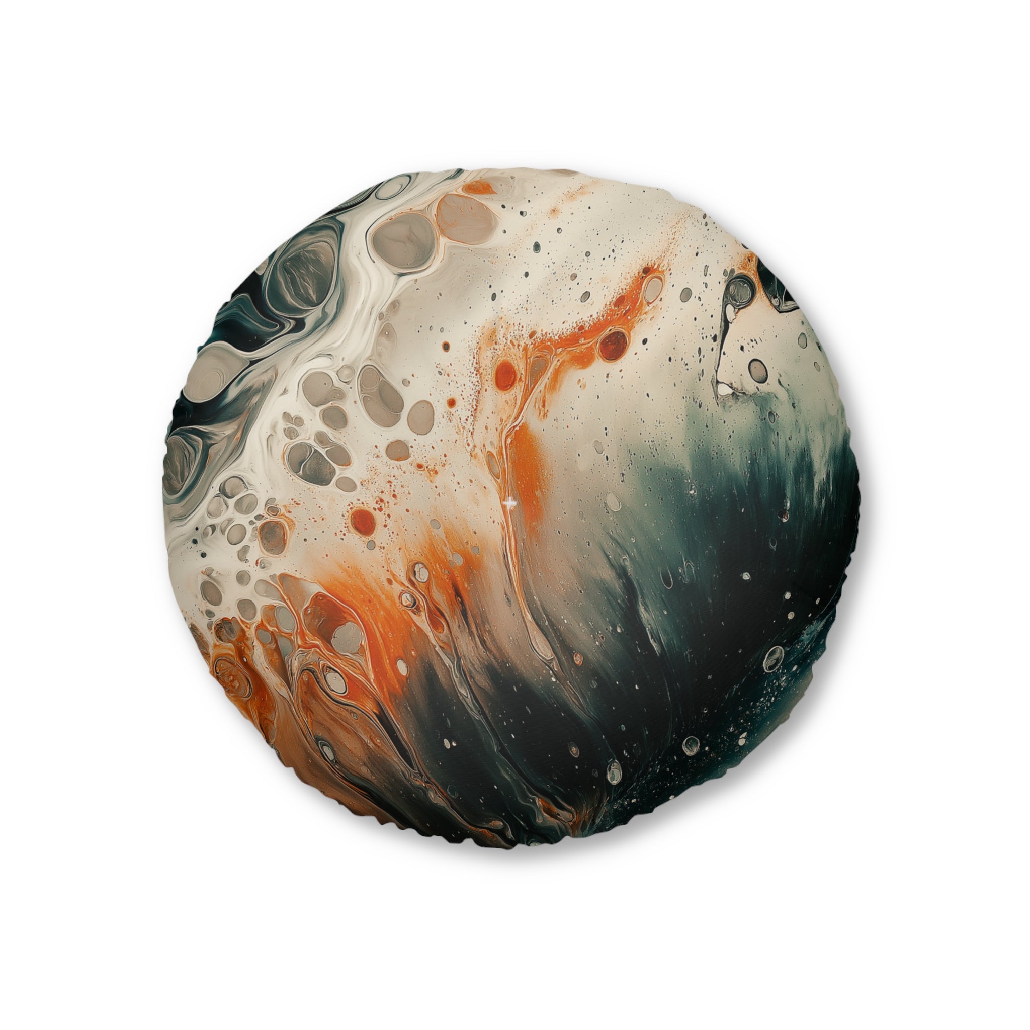 Artistic Round Tufted Floor Pillow