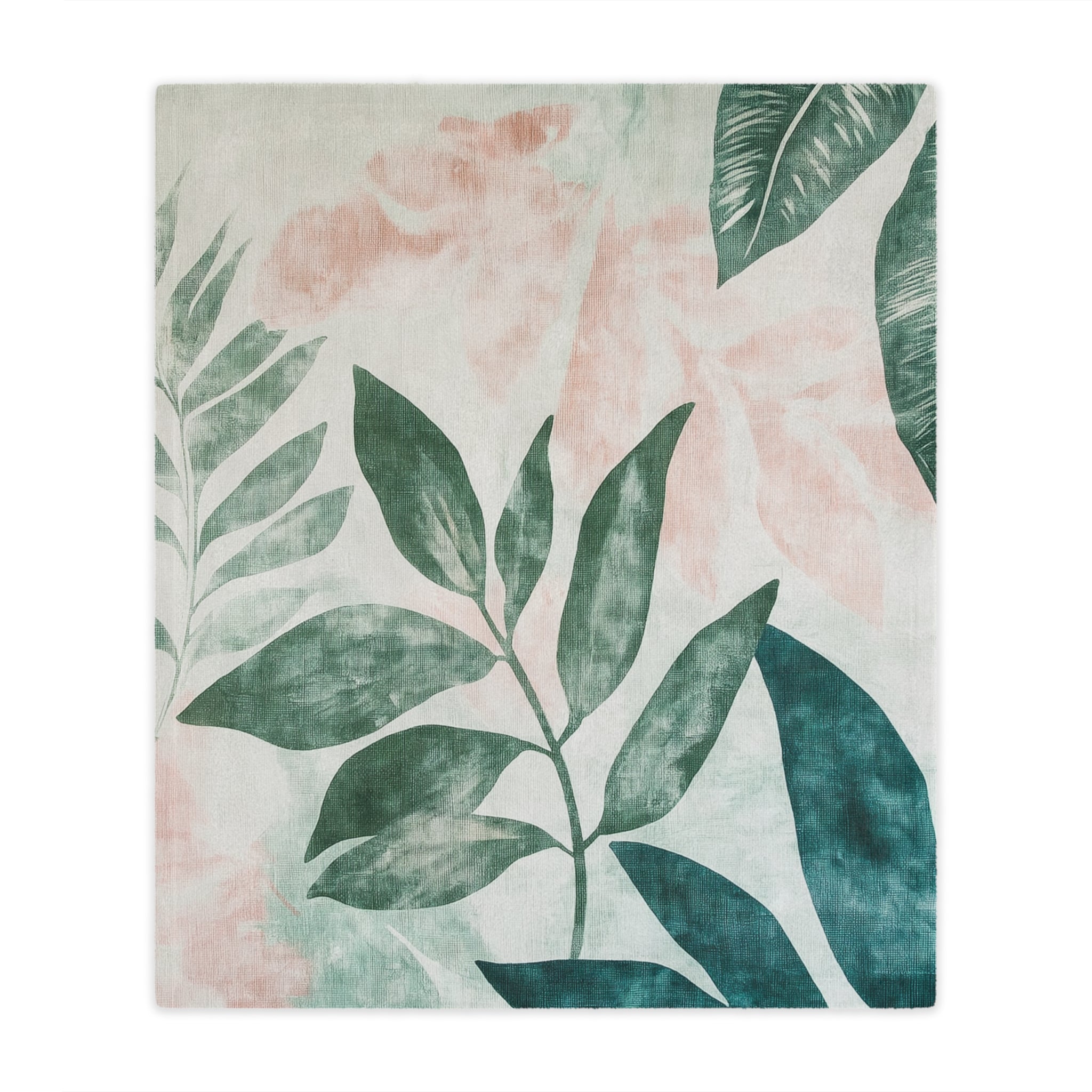Cozy Botanical Minky Blanket