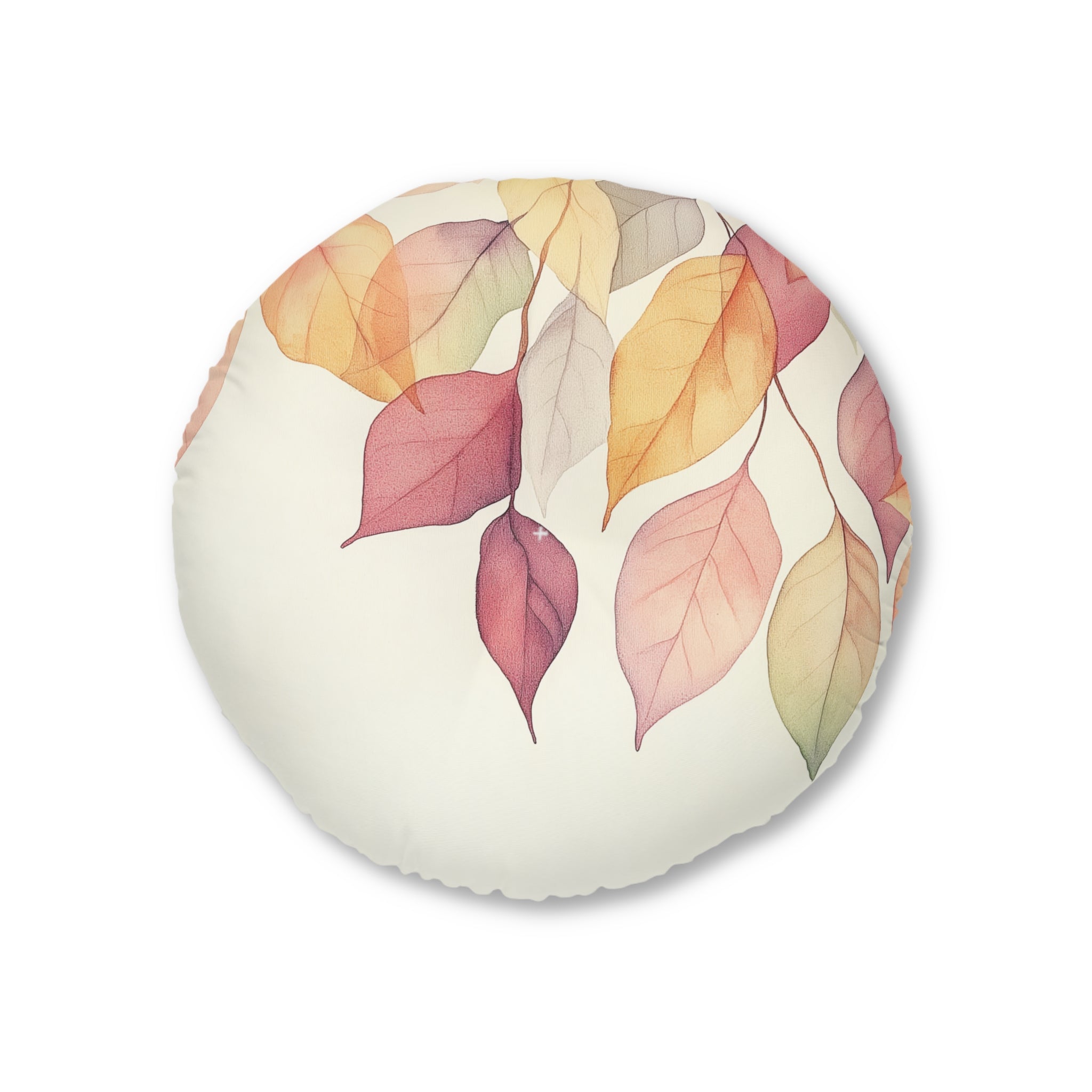 Autumn Leaves Tufted Floor Pillow