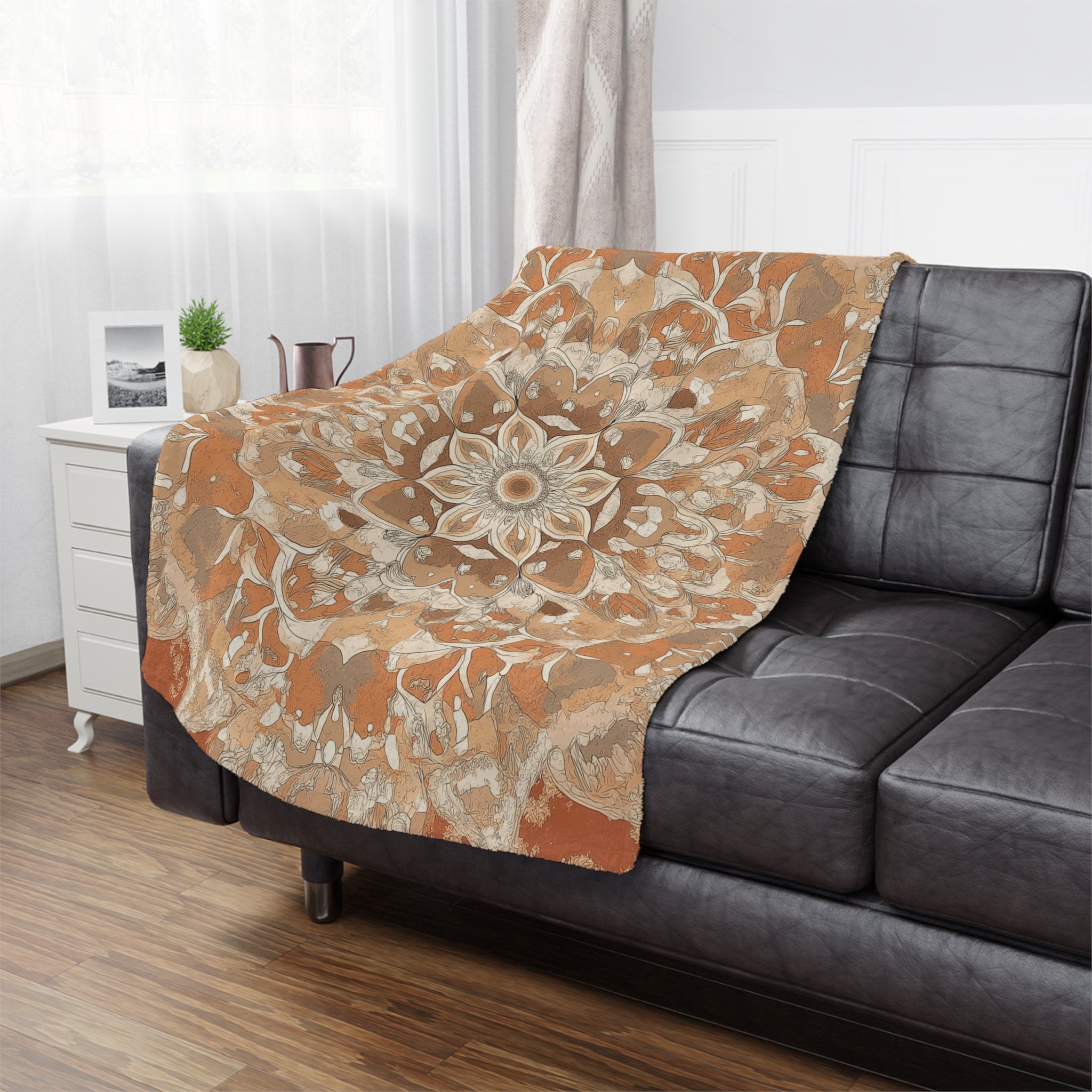 Bohemian Floral Minky Blanket