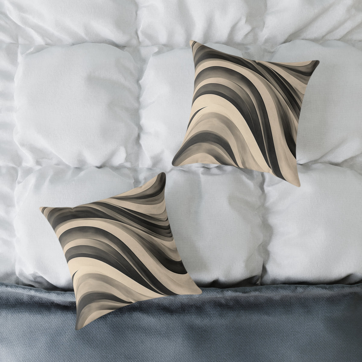 Modern Abstract Wave Pillow