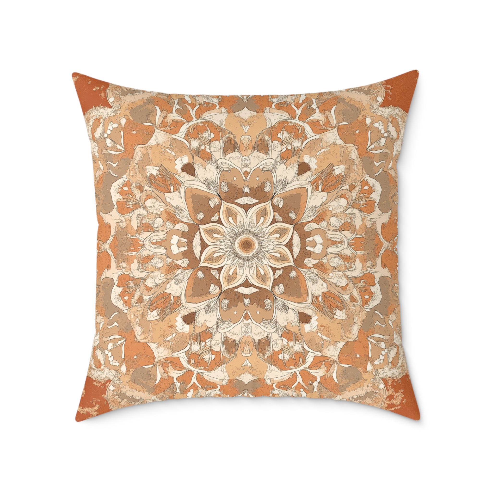 Boho Mandala Square Pillow