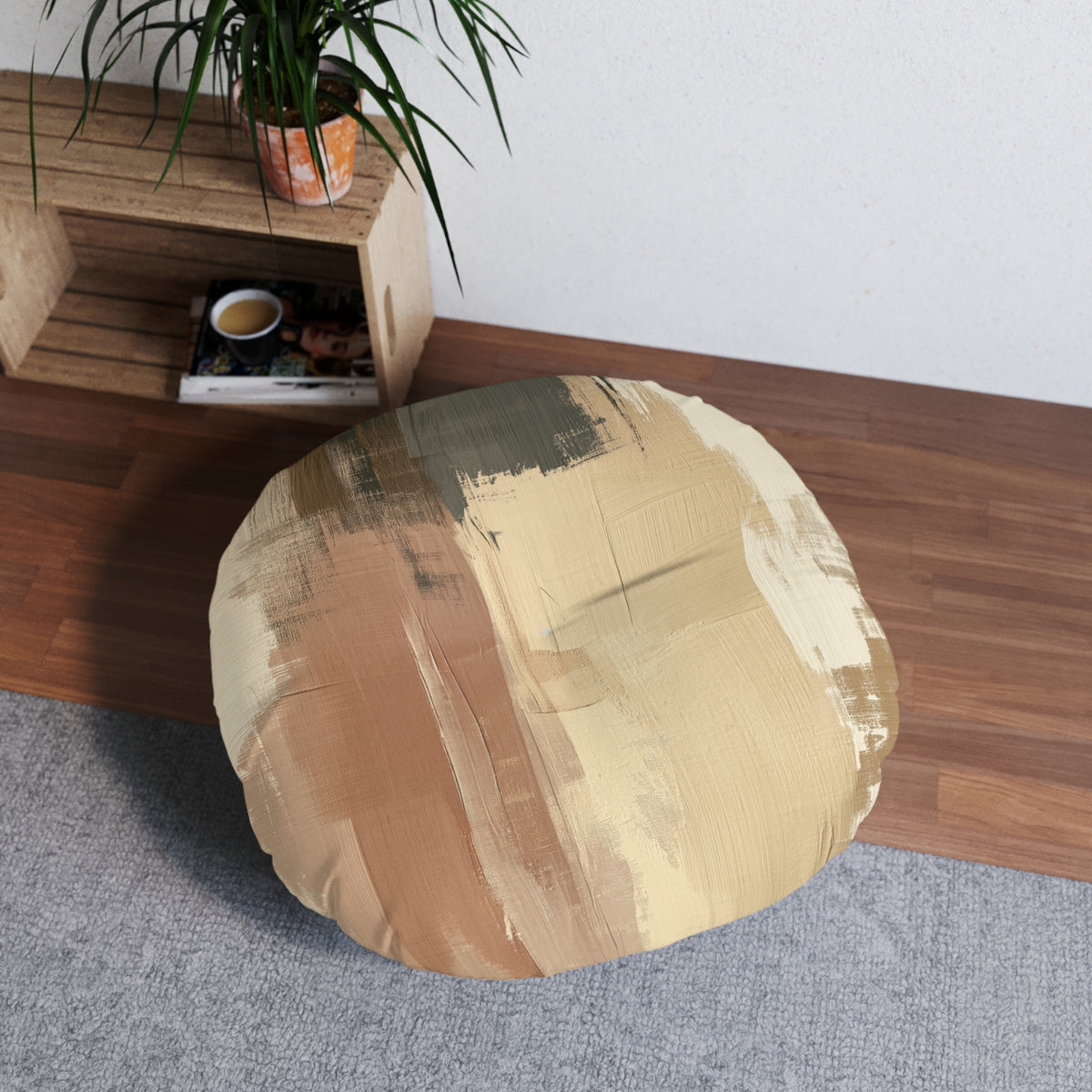 Boho Round Tufted Floor Pillow