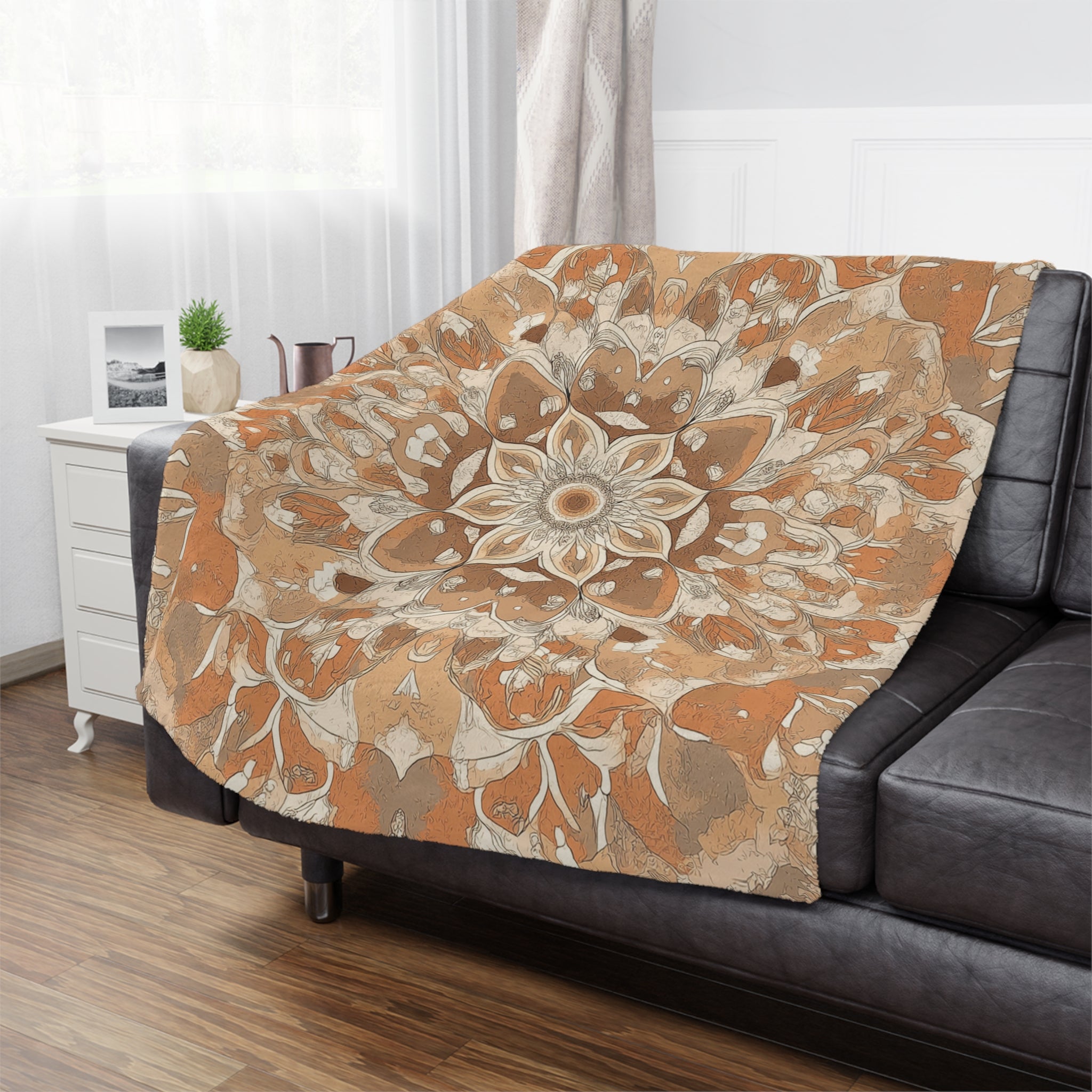 Bohemian Floral Minky Blanket