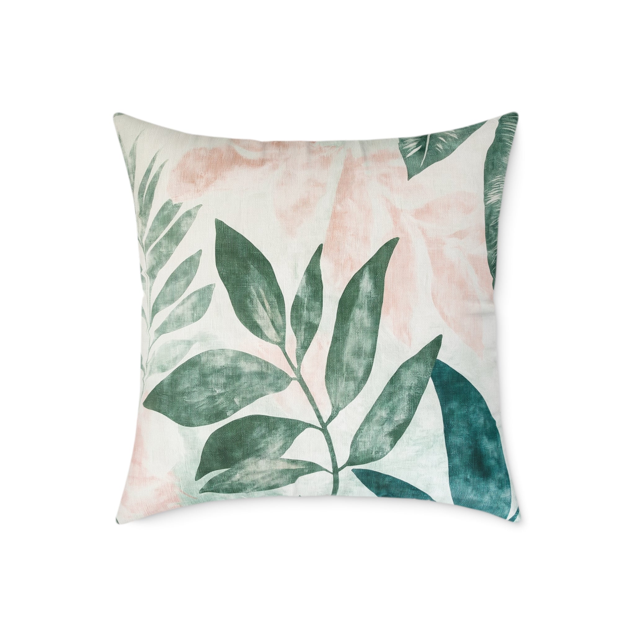 Botanical Square Poly Canvas Pillow