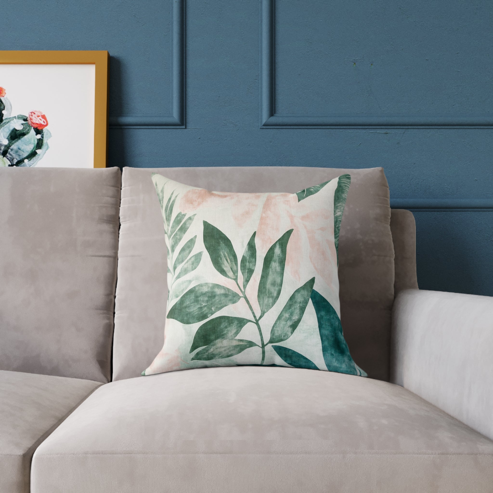 Botanical Square Poly Canvas Pillow