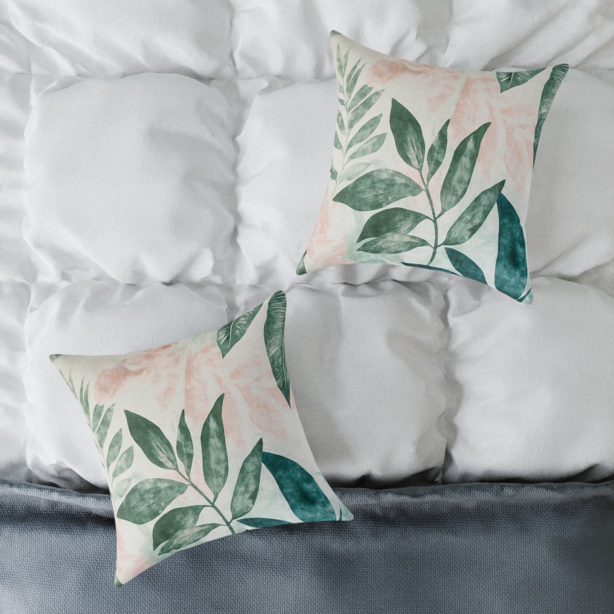 Botanical Square Poly Canvas Pillow