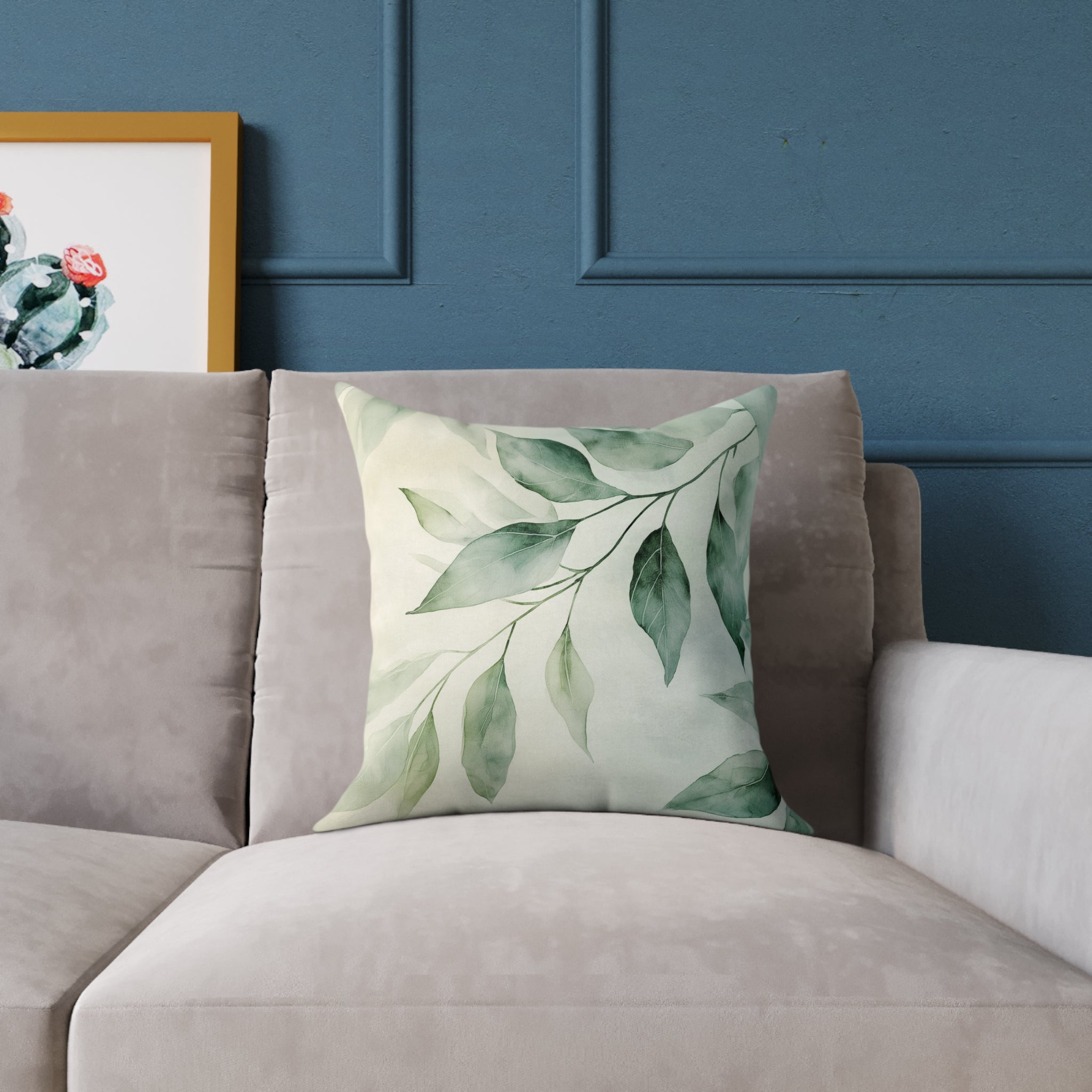 Botanical Square Poly Canvas Pillow