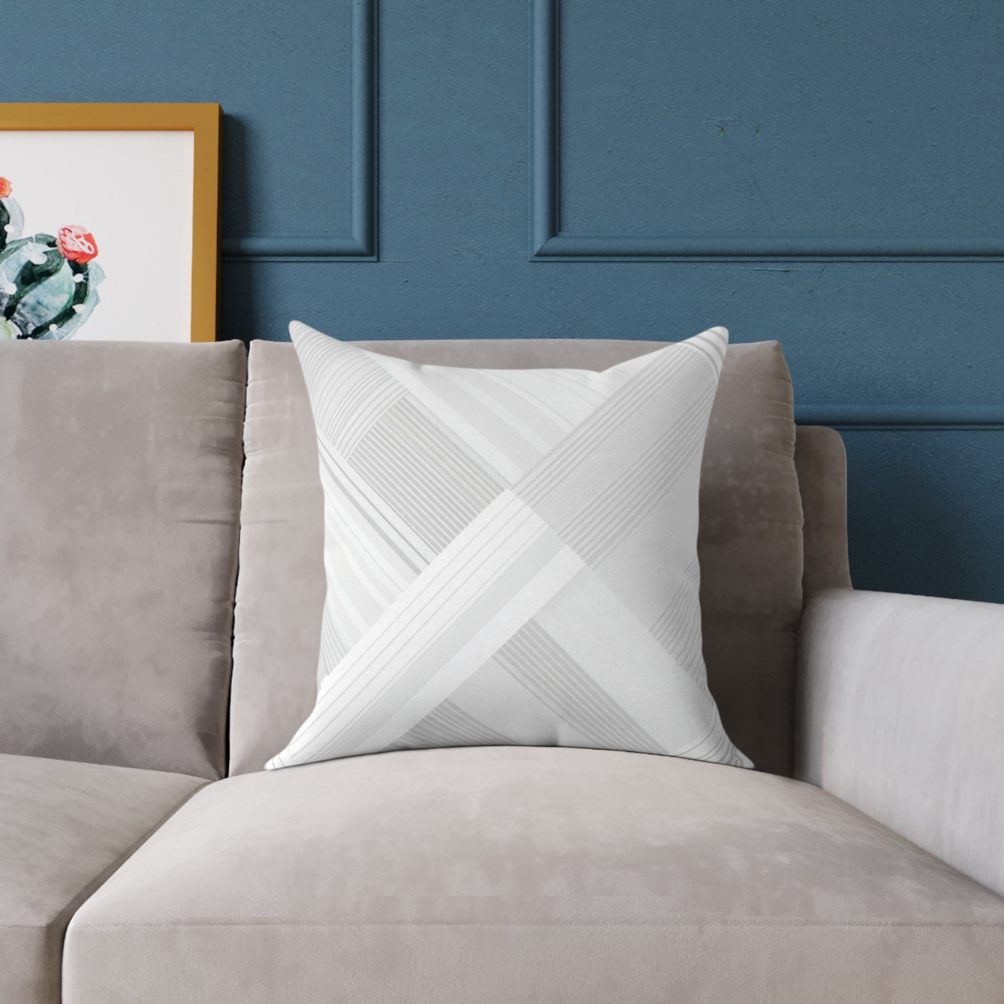 Elegant Geometric Accent Pillow