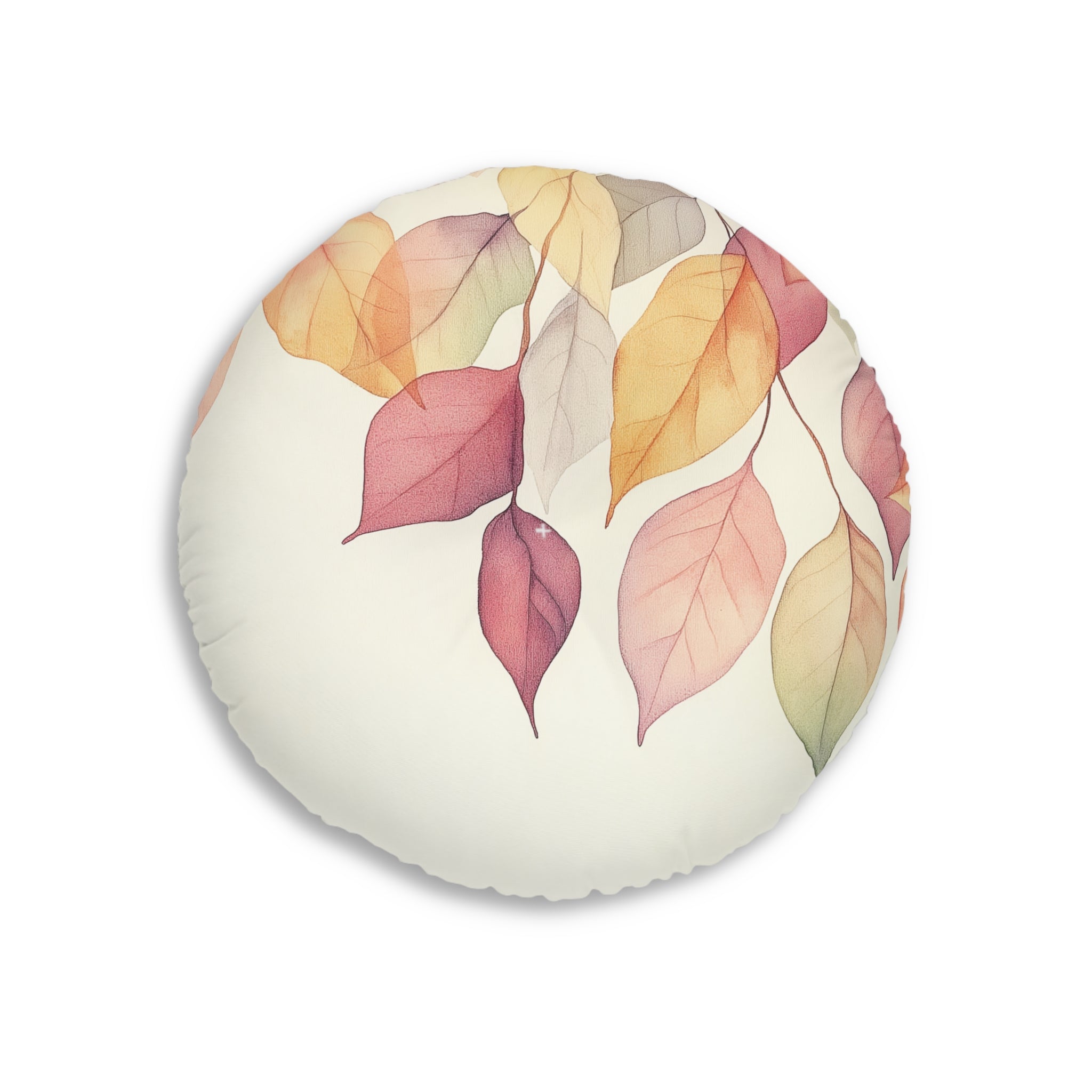 Autumn Leaves Tufted Floor Pillow