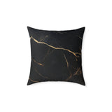Elegant Black Marble Pillow