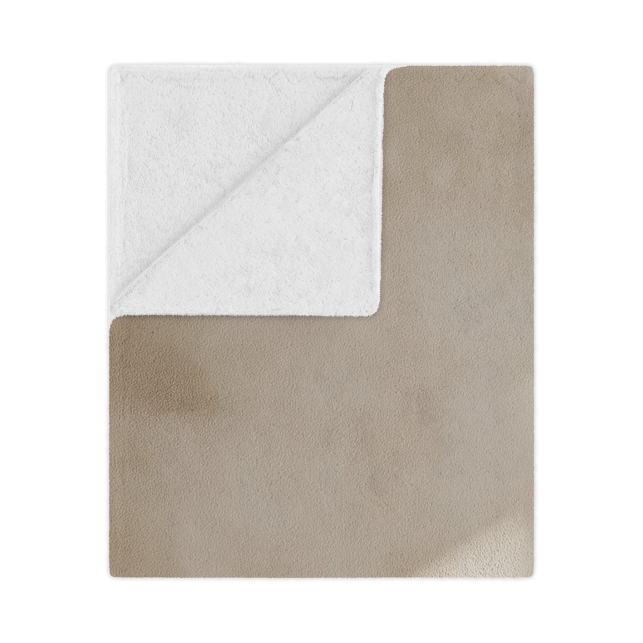 Minimalist Beige Minky Blanket