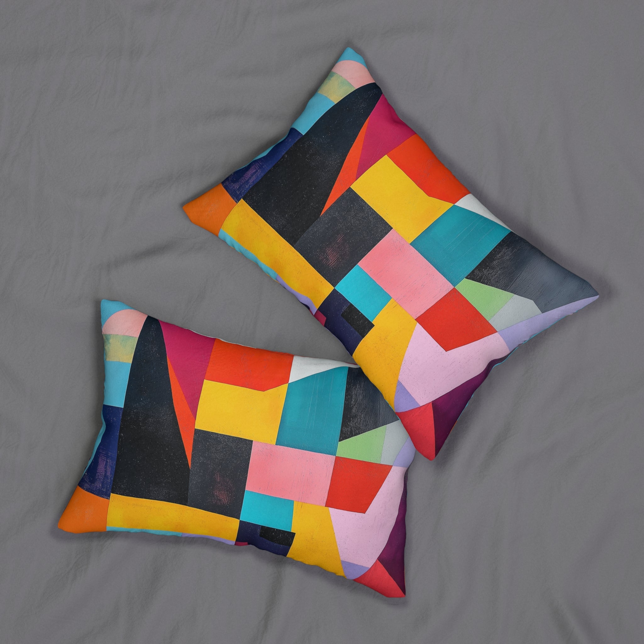 Geometric Modern Lumbar Pillow