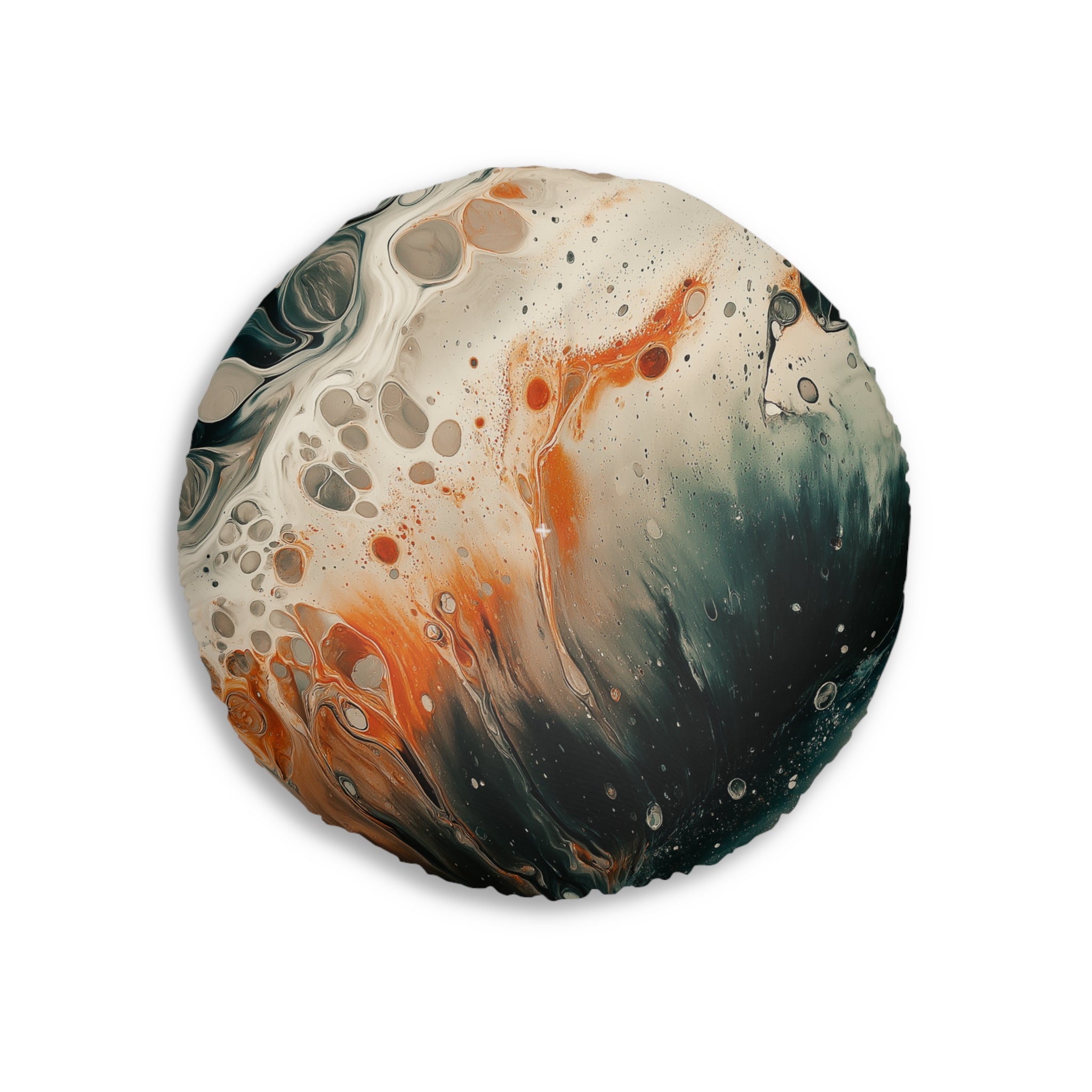 Artistic Round Tufted Floor Pillow