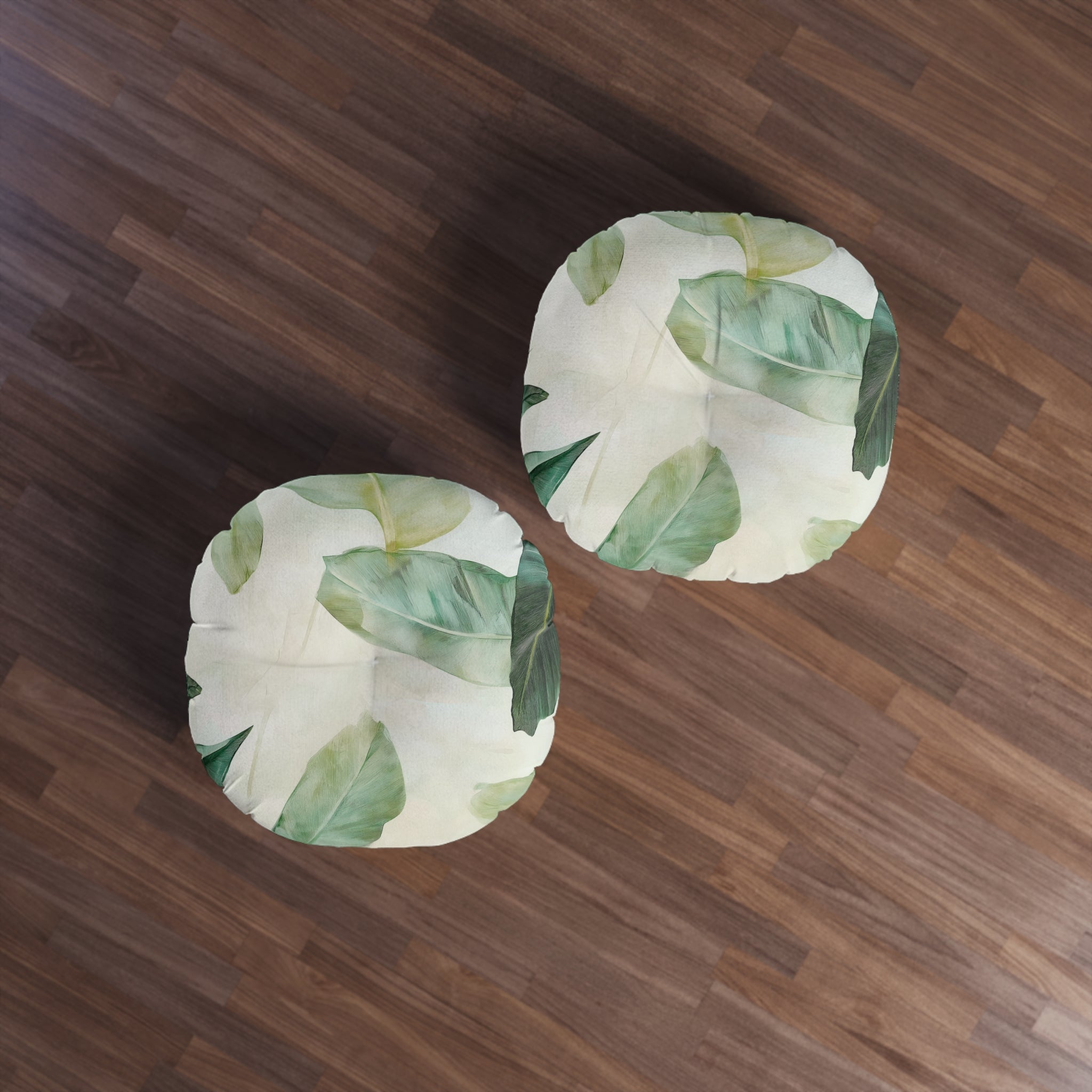 Botanical Round Tufted Floor Pillow