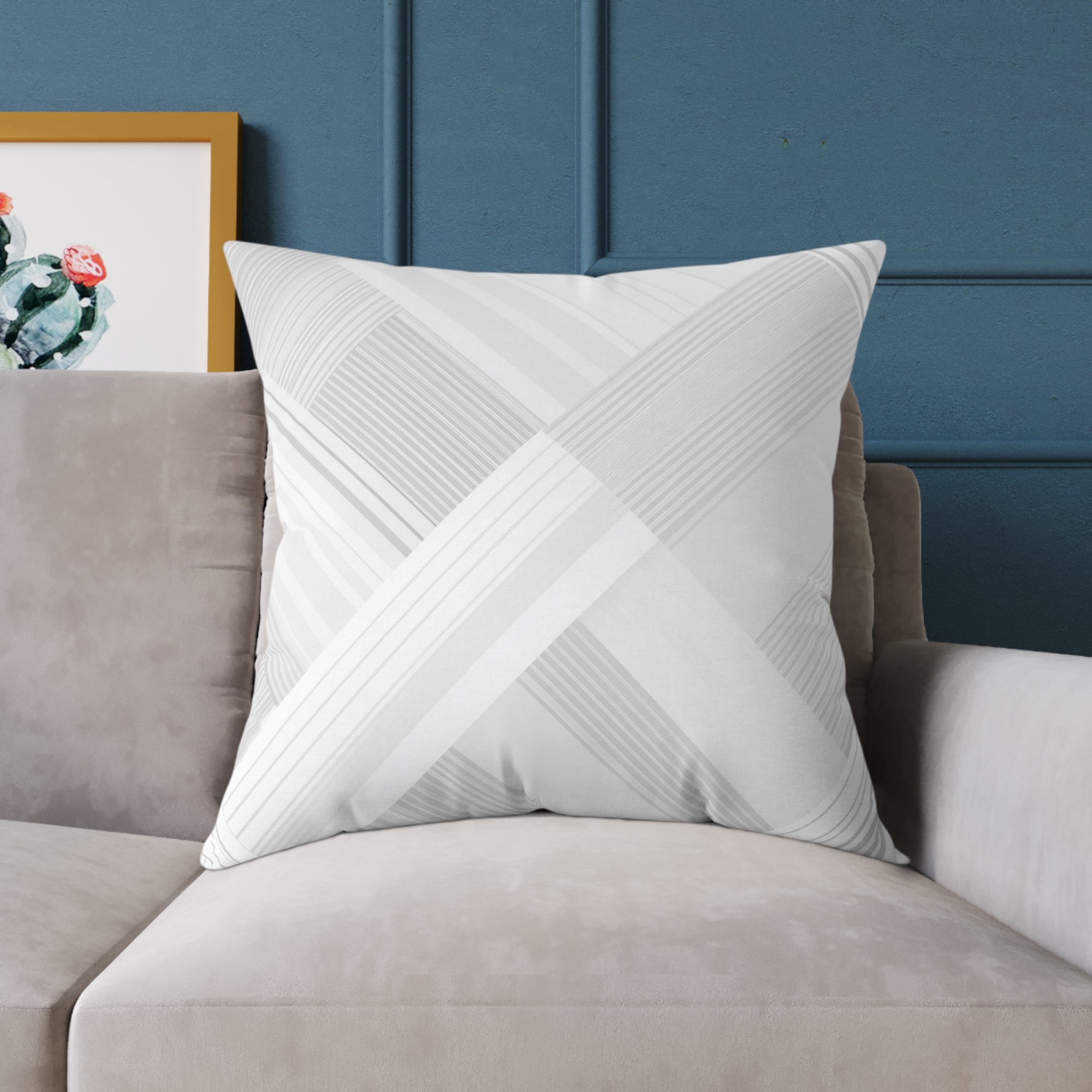 Elegant Geometric Accent Pillow