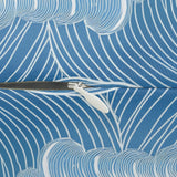 Ocean Waves Spun Polyester Lumbar Pillow