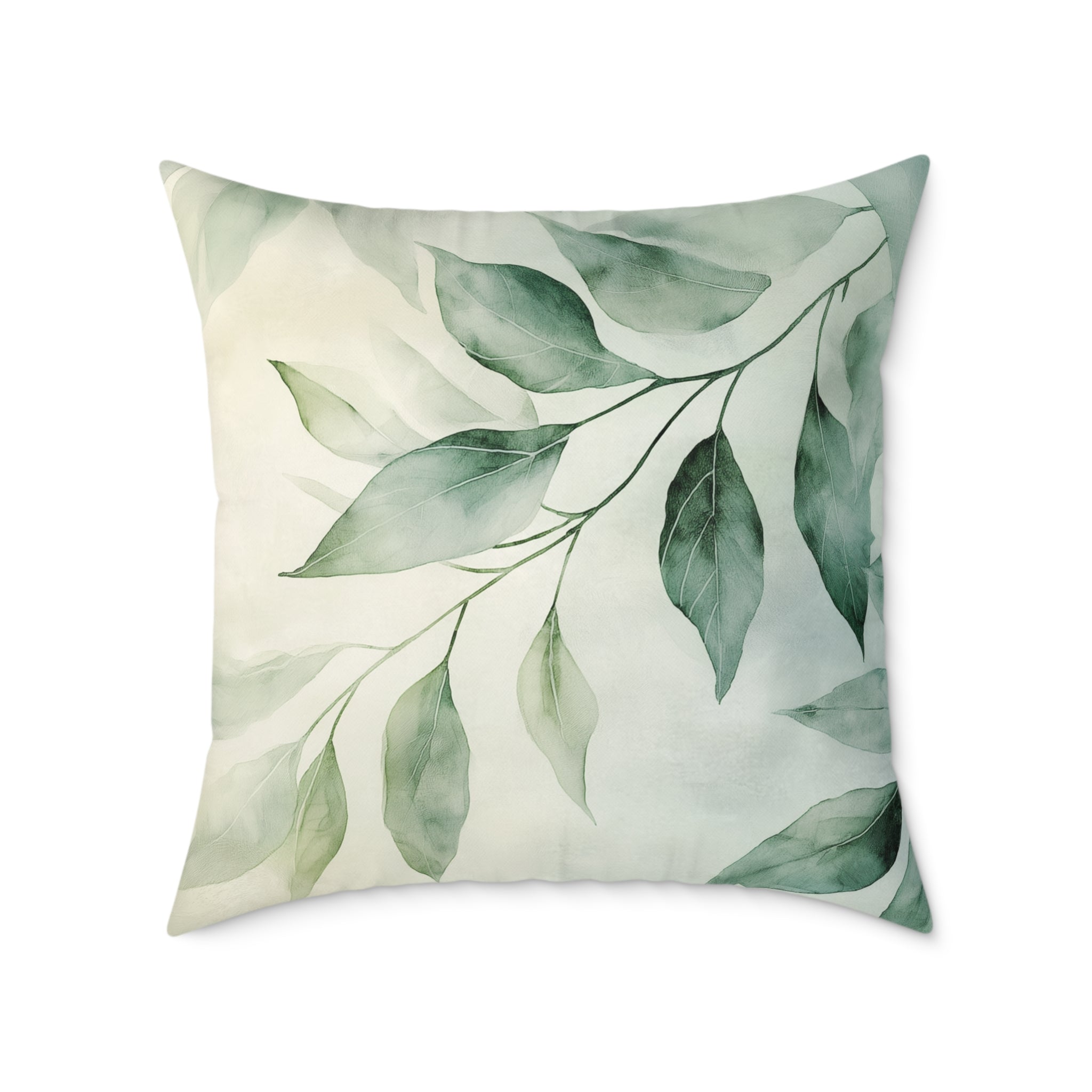 Botanical Square Poly Canvas Pillow