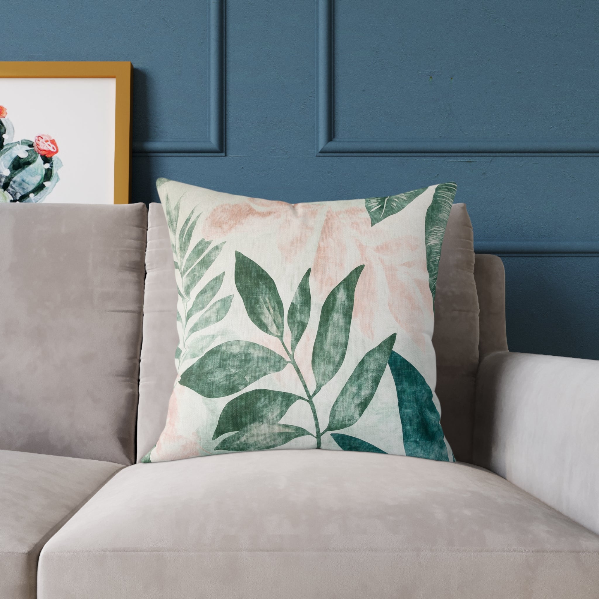 Botanical Square Poly Canvas Pillow