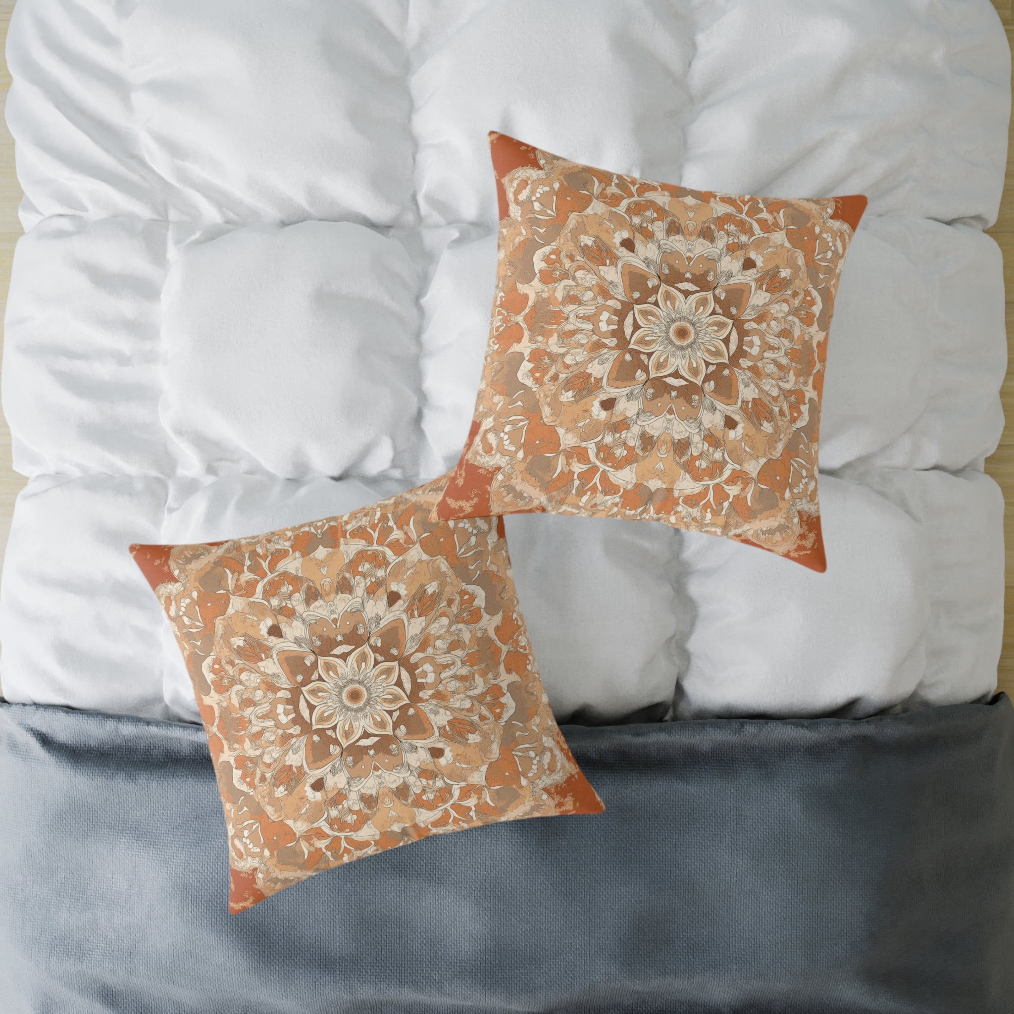 Boho Mandala Square Pillow