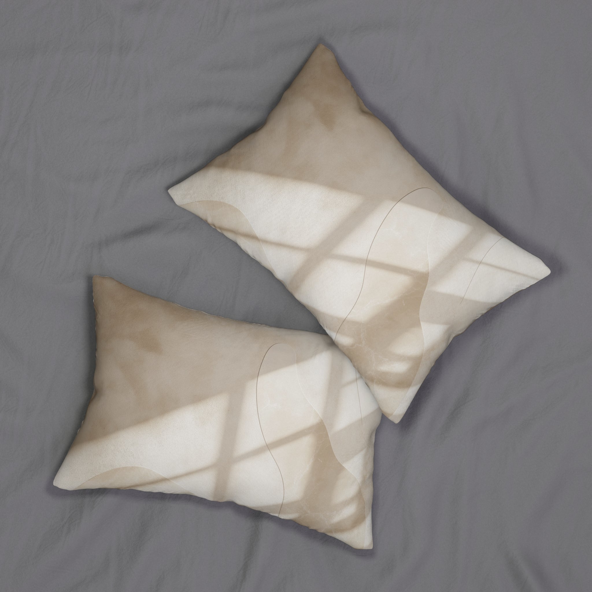 Minimalist Spun Polyester Lumbar Pillow
