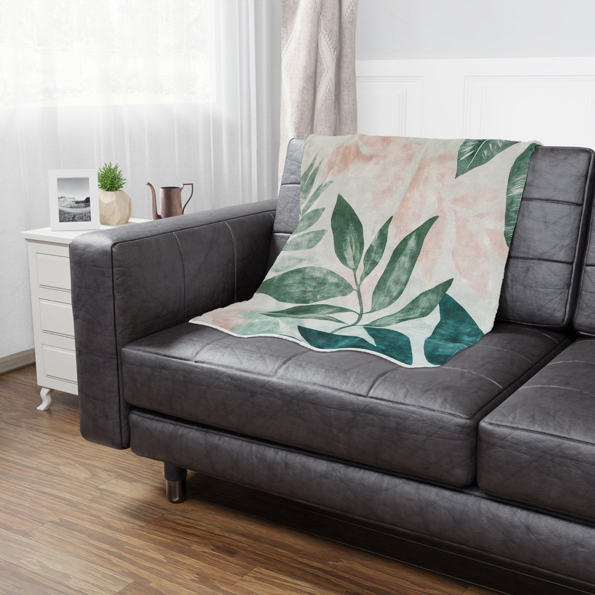 Cozy Botanical Minky Blanket