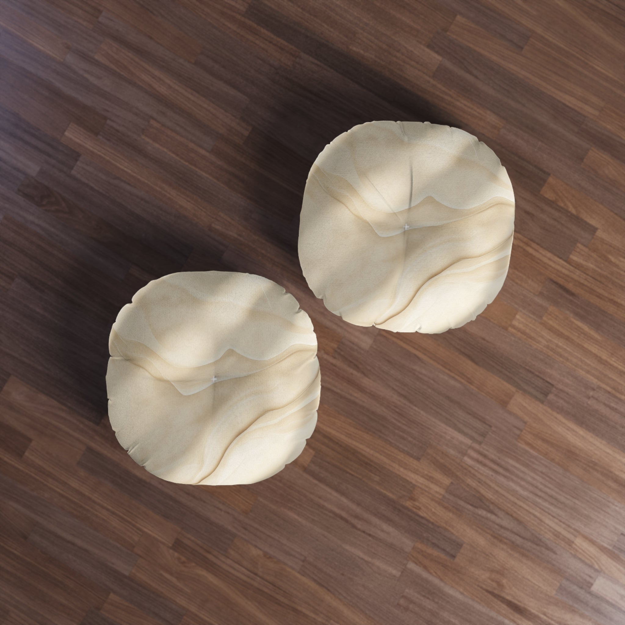Elegant Round Tufted Floor Pillow