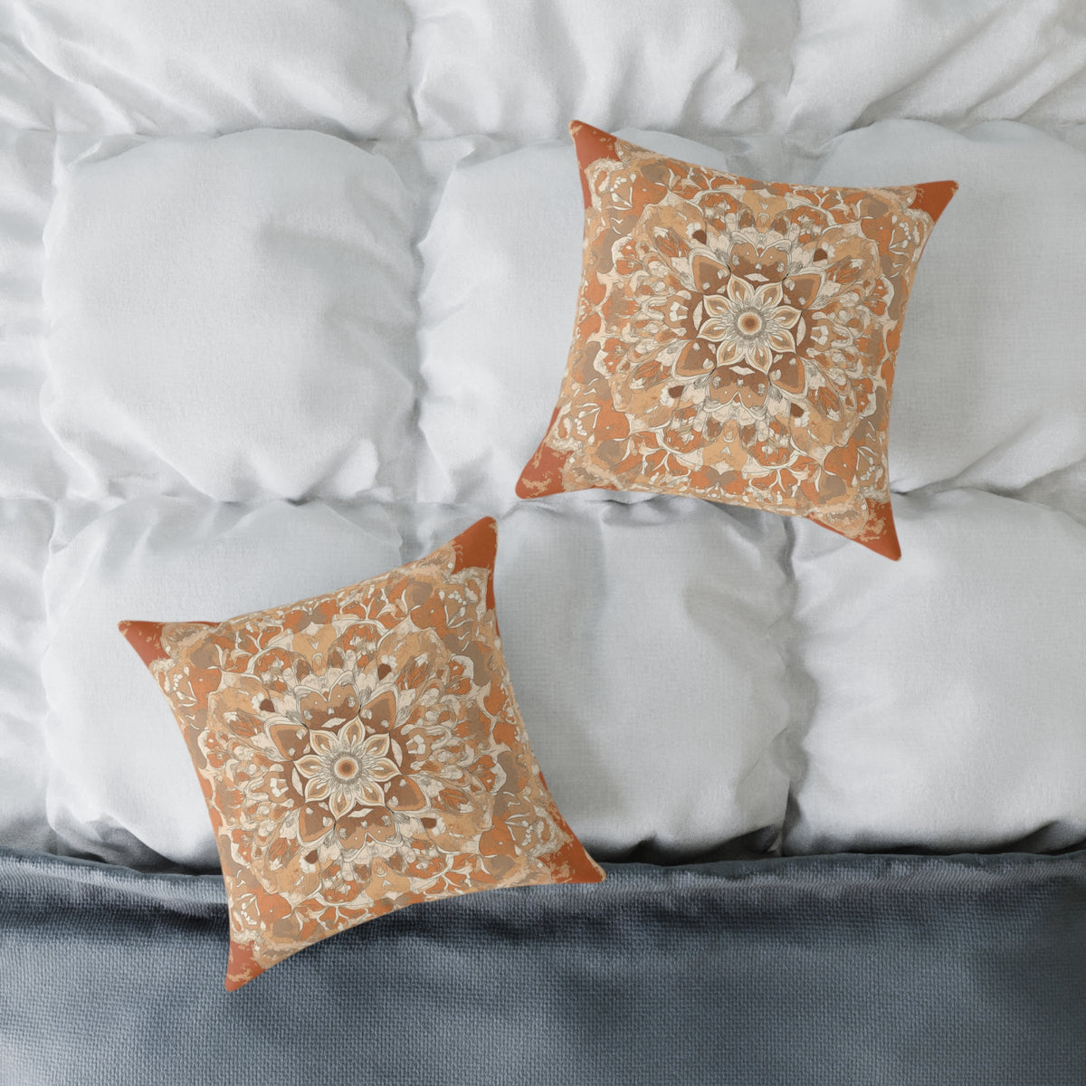 Boho Mandala Square Pillow