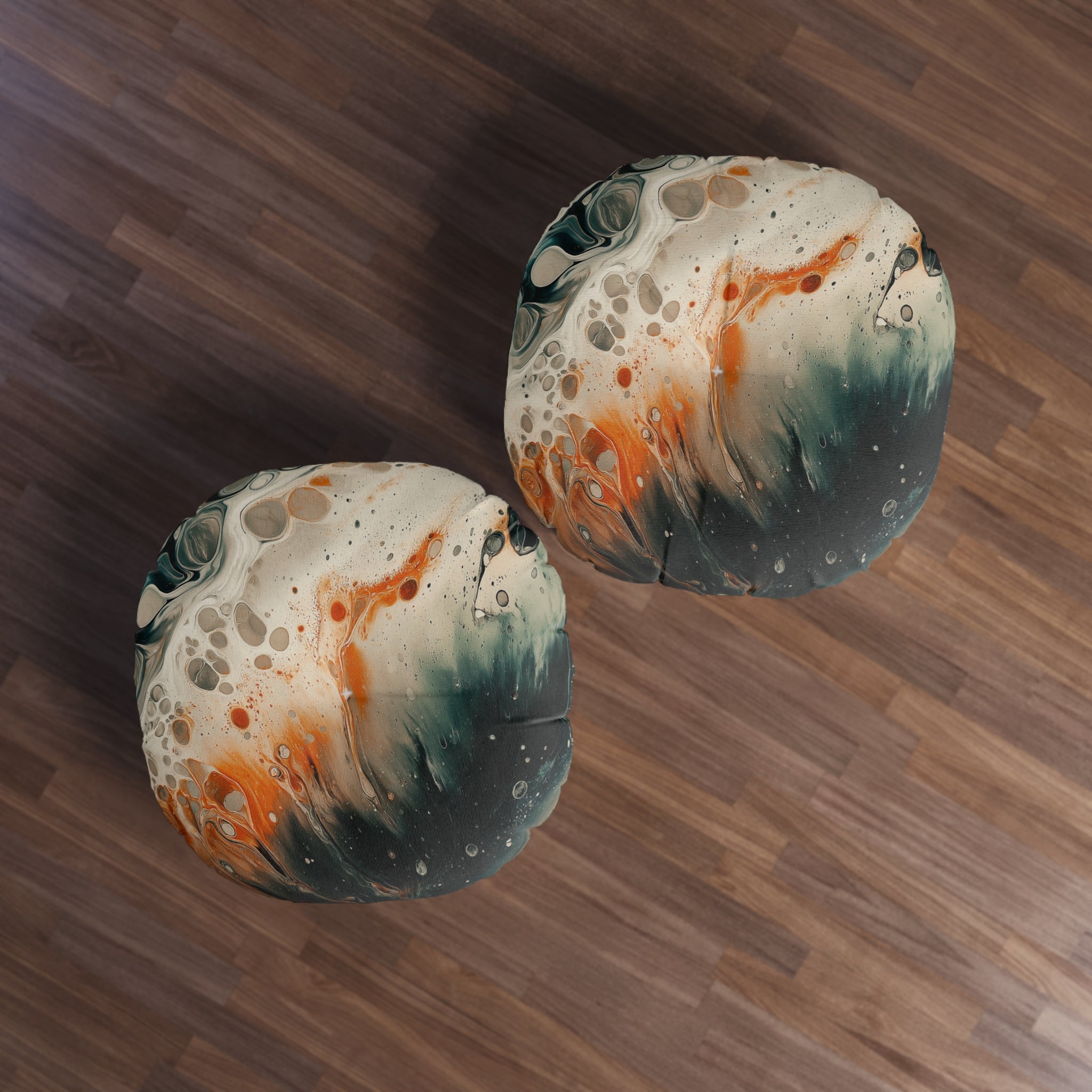 Artistic Round Tufted Floor Pillow