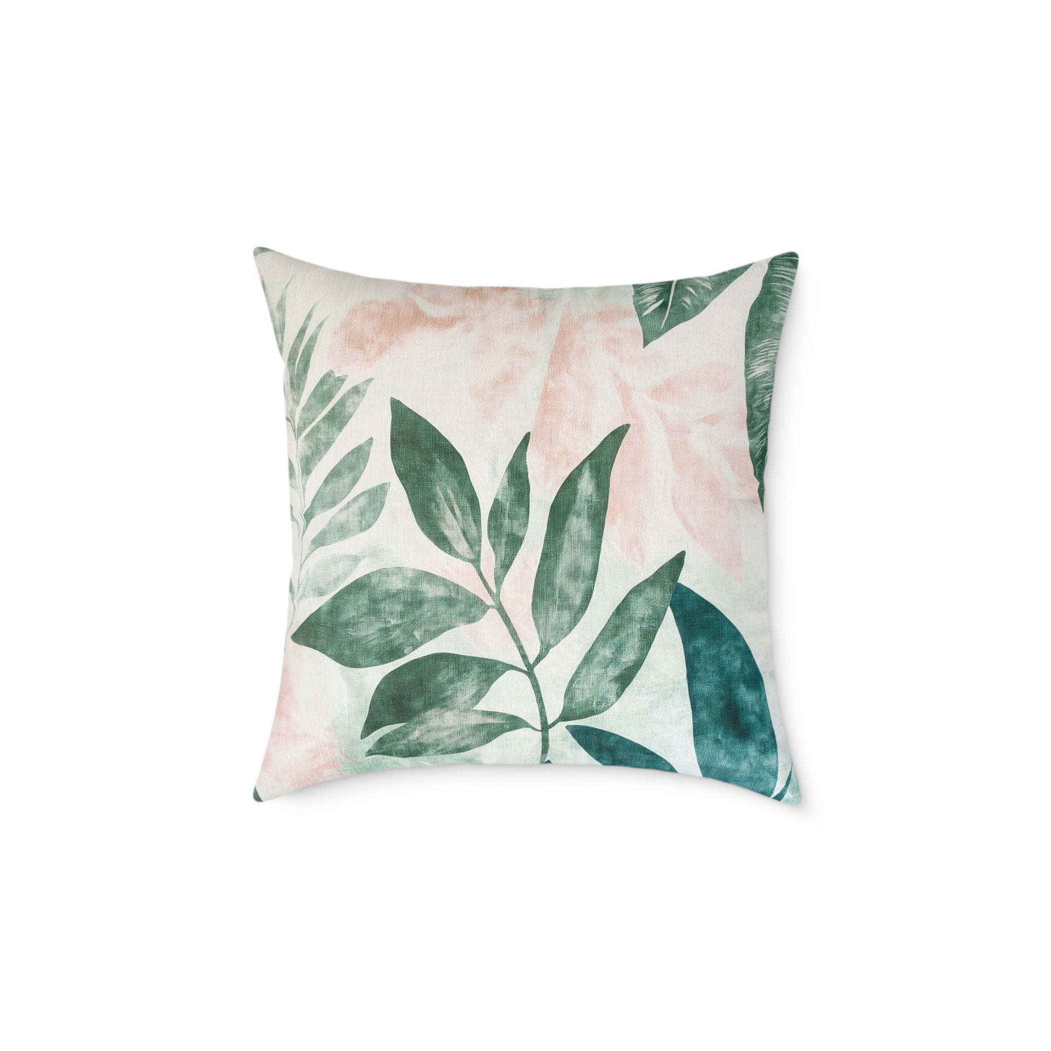 Botanical Square Poly Canvas Pillow