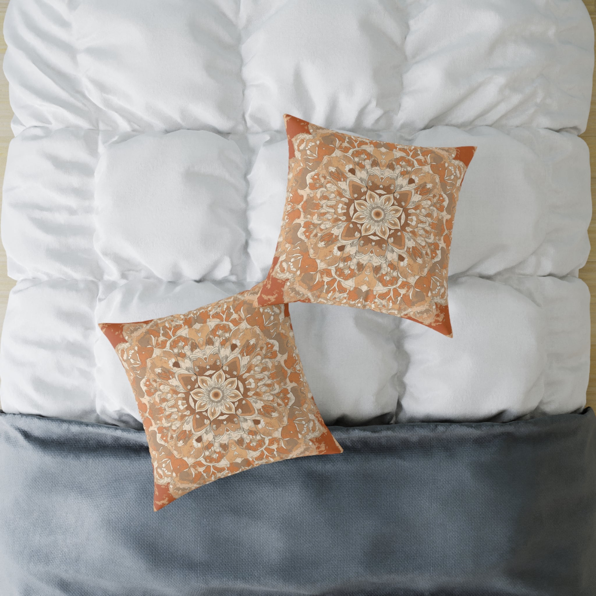 Boho Mandala Square Pillow