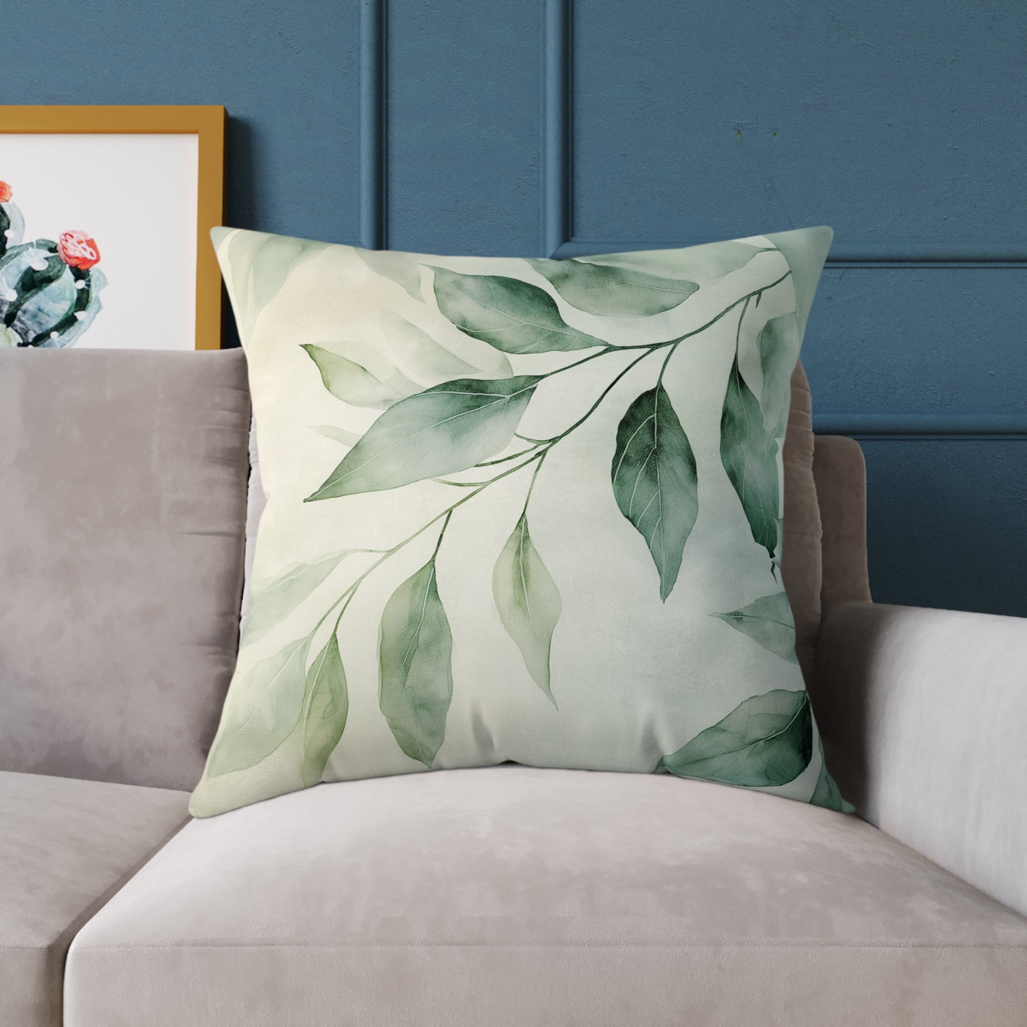 Botanical Square Poly Canvas Pillow