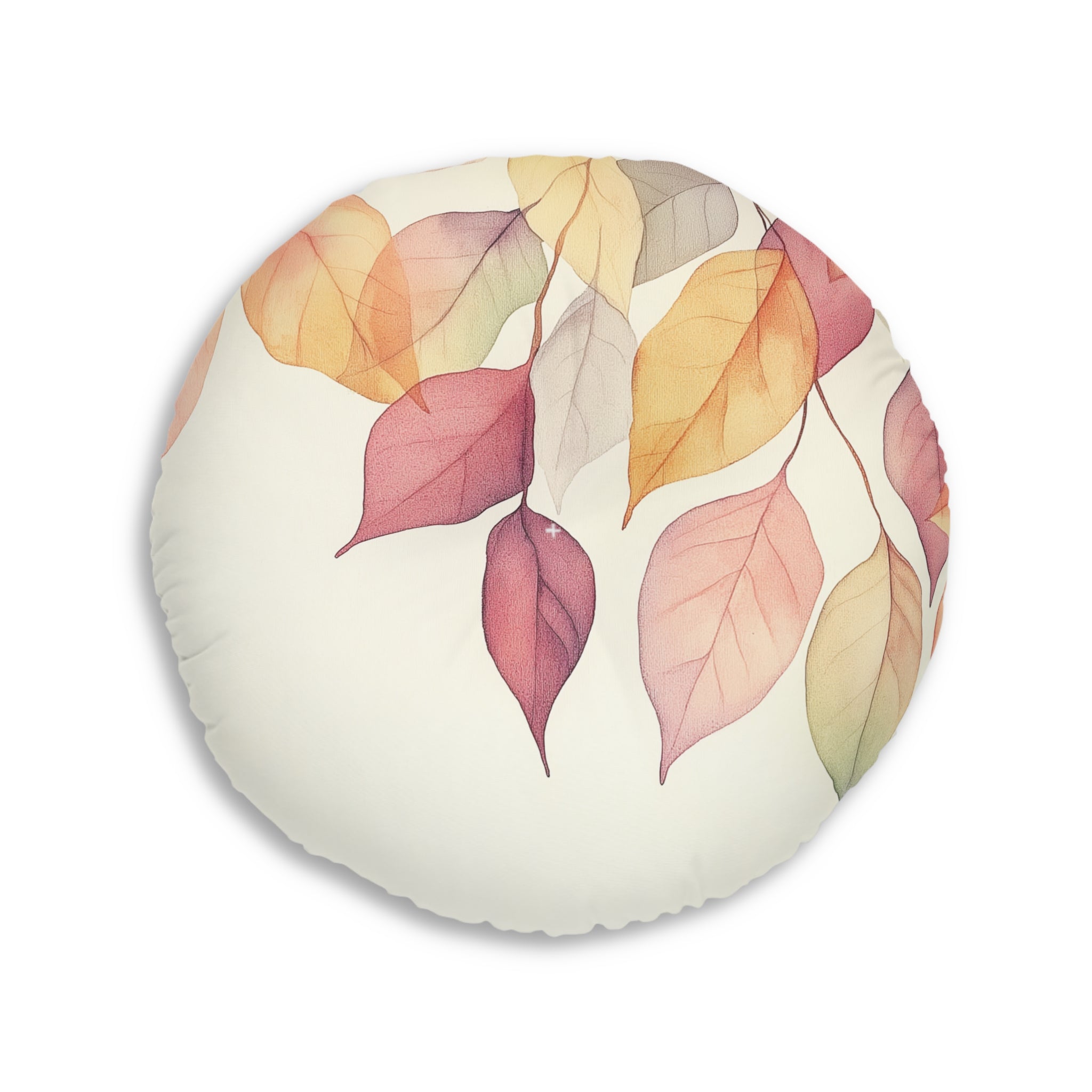 Autumn Leaves Tufted Floor Pillow