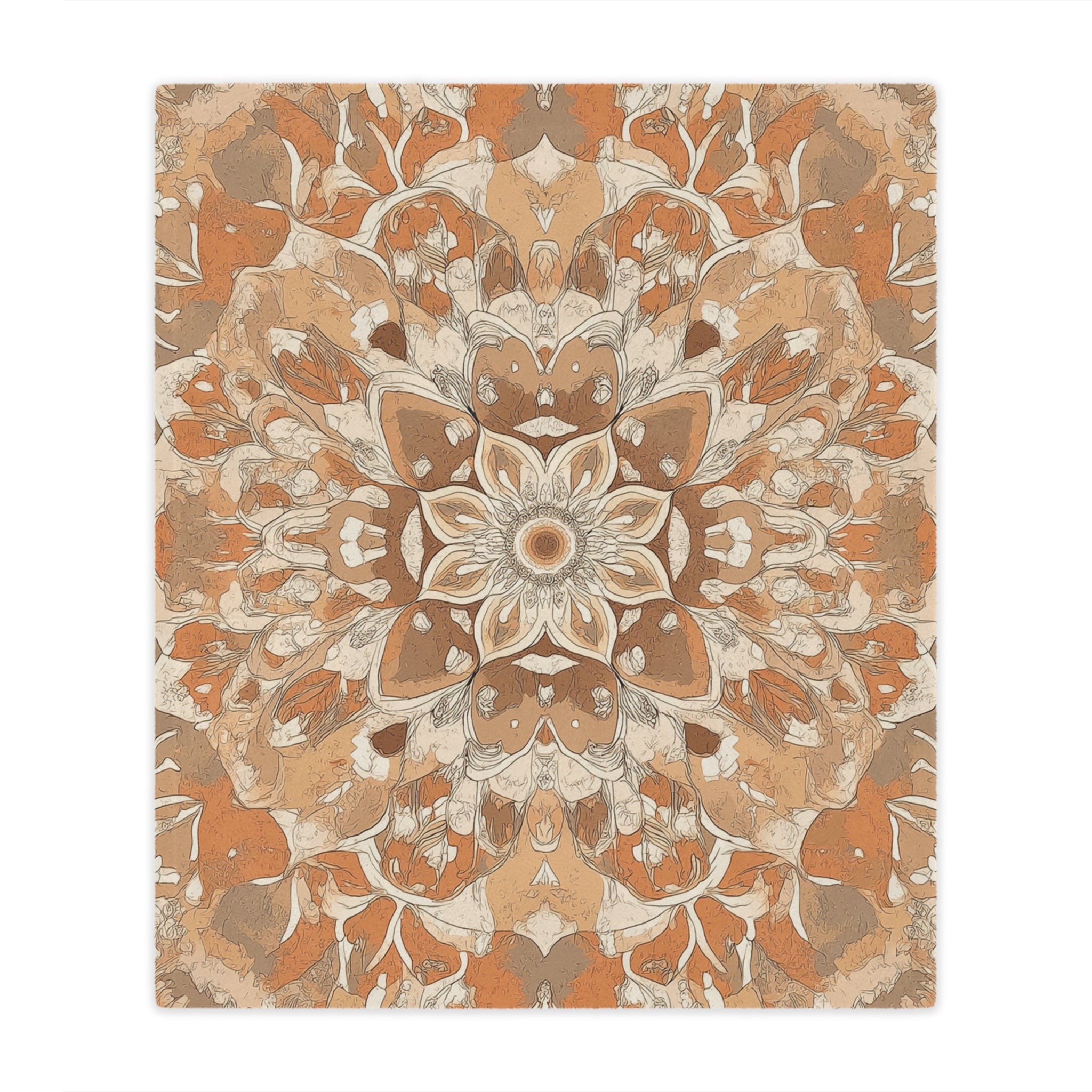 Bohemian Floral Minky Blanket