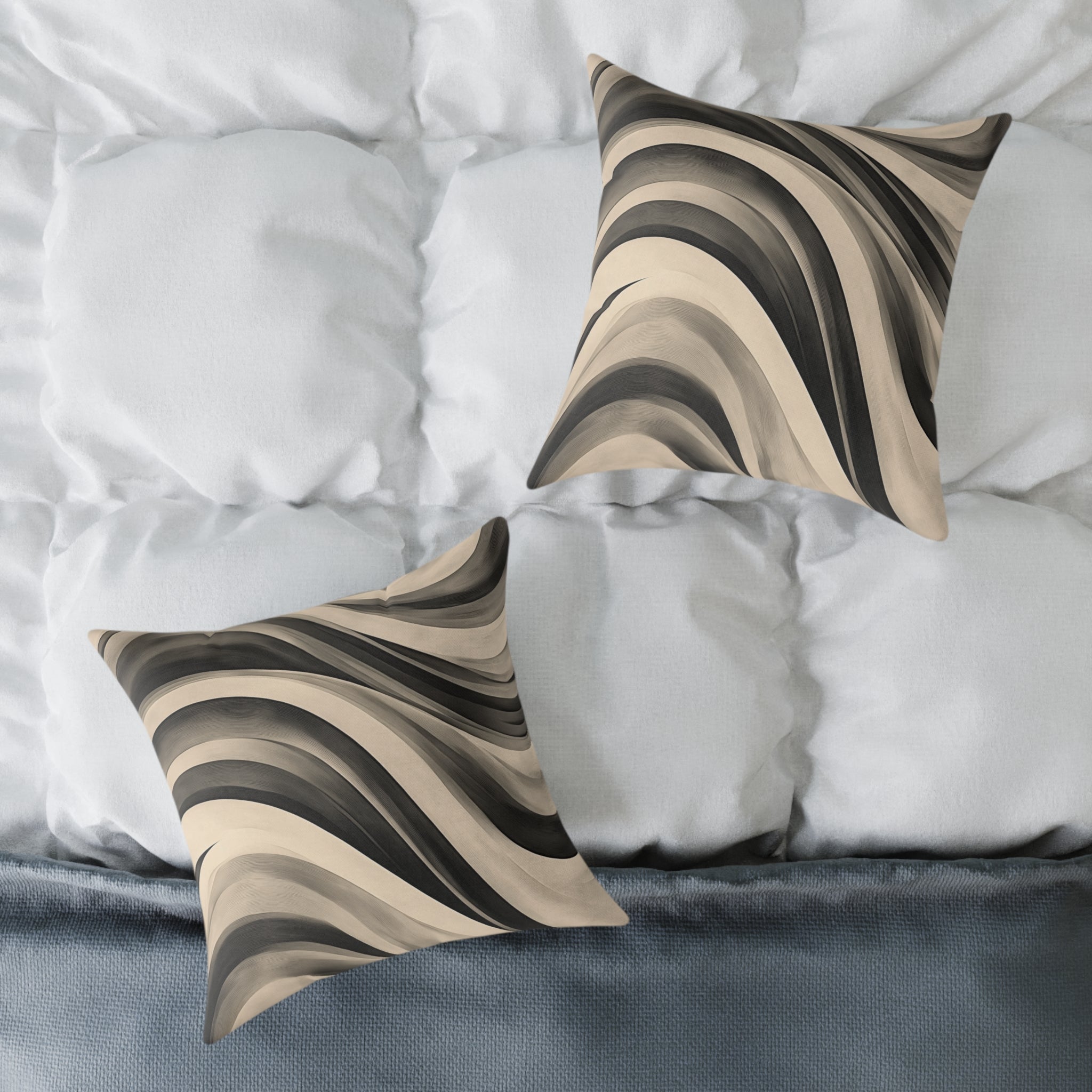 Modern Abstract Wave Pillow
