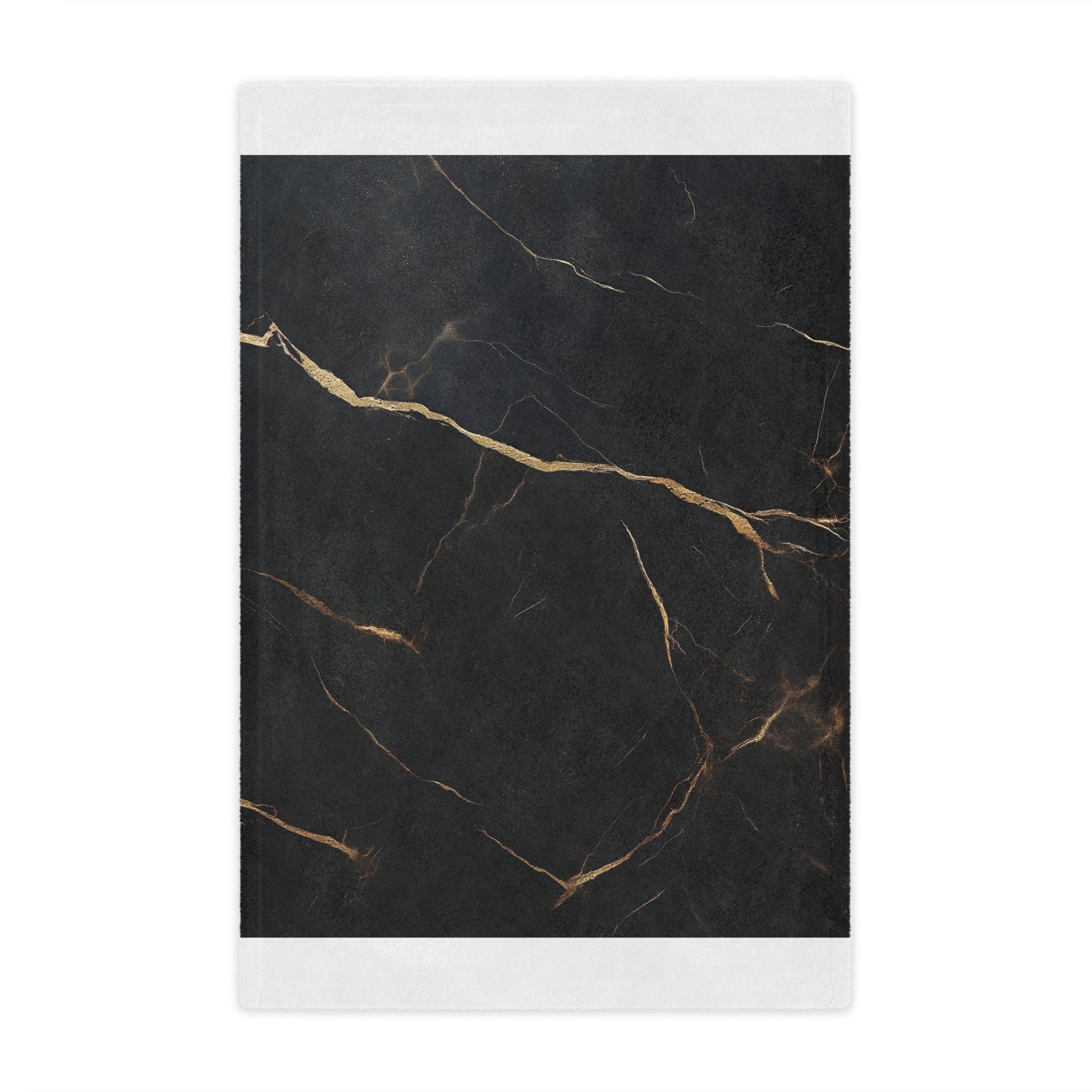 Luxurious Black Marble Minky Blanket