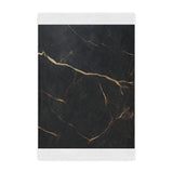Luxurious Black Marble Minky Blanket