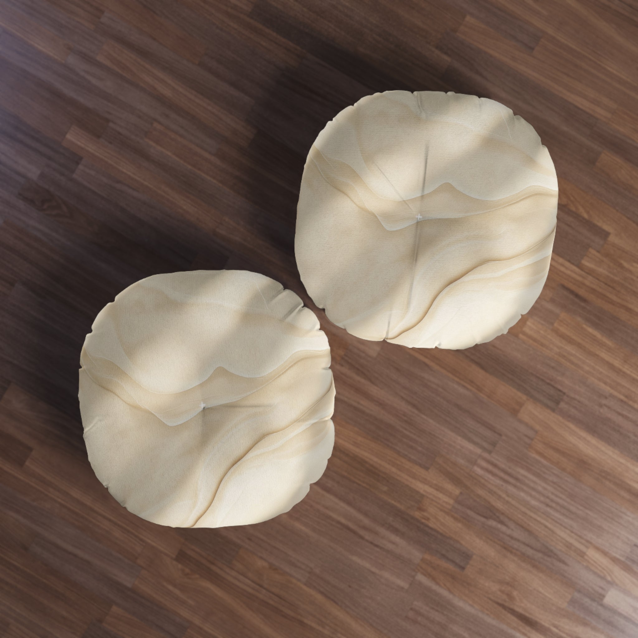Elegant Round Tufted Floor Pillow