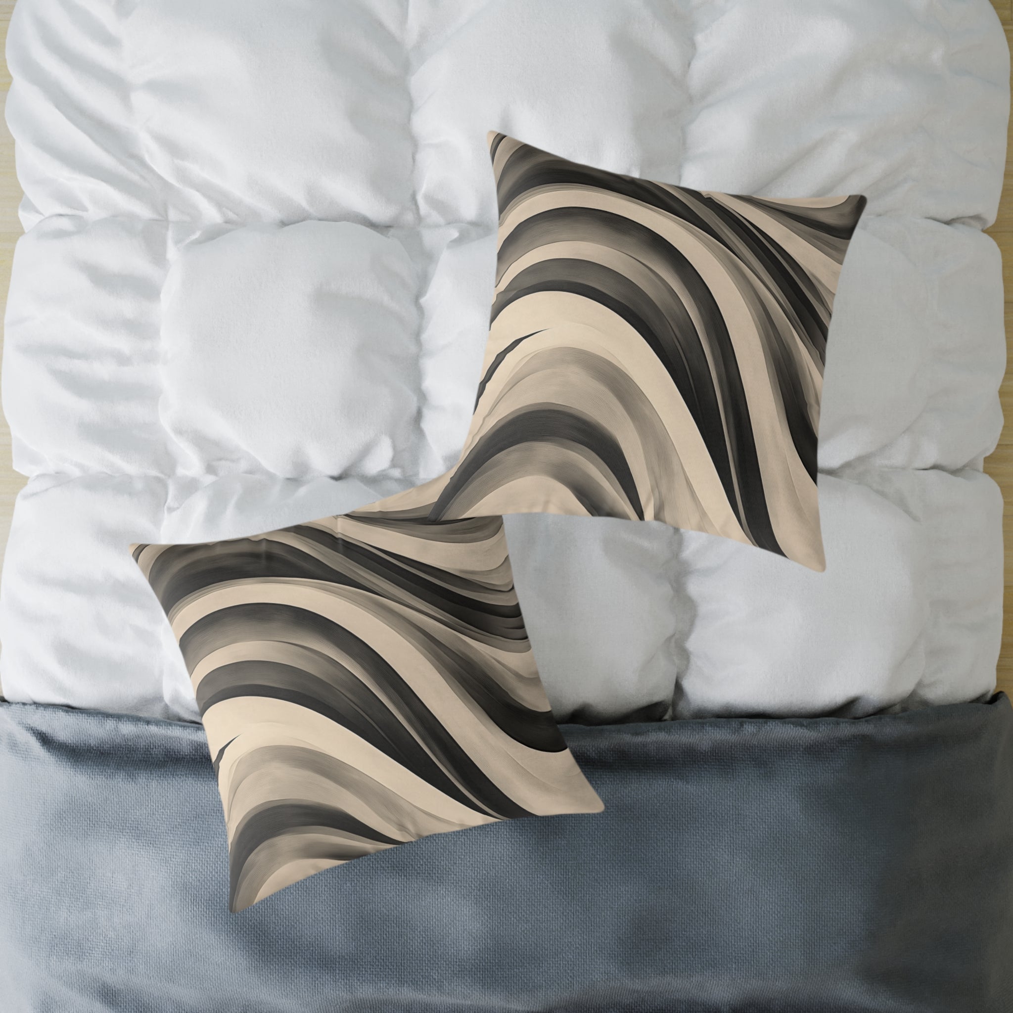 Modern Abstract Wave Pillow