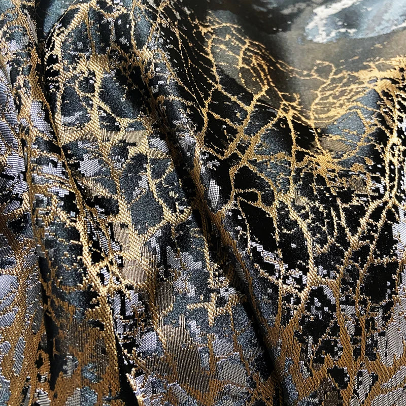 Black & Gold Luxury Jacquard Egyptian Cotton Bedding Set – Satin Finish