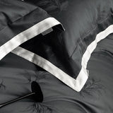 Blue & Black Luxury Jacquard Bedding Set – 1000TC Egyptian Cotton Satin