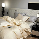 Champagne Luxury Jacquard Egyptian Cotton Bedding Set – 4 Pieces, Queen/King Size