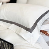 Luxury 600TC Egyptian Cotton Satin Jacquard Bedding Set – Silky Finish, 4 Pieces