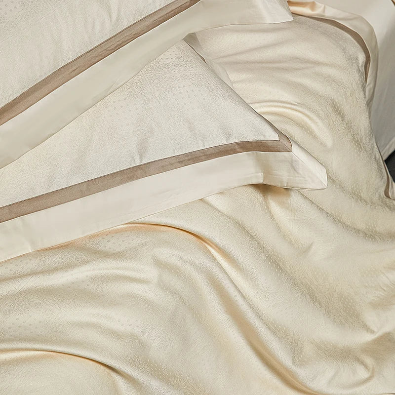 1000TC Egyptian Cotton Jacquard Bedding Set – 4 Pieces, Queen/King Size