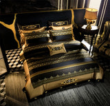 European Aristocrat Embroidered Brocade Bedding Set – Egyptian Cotton, 4/6/10 Pieces