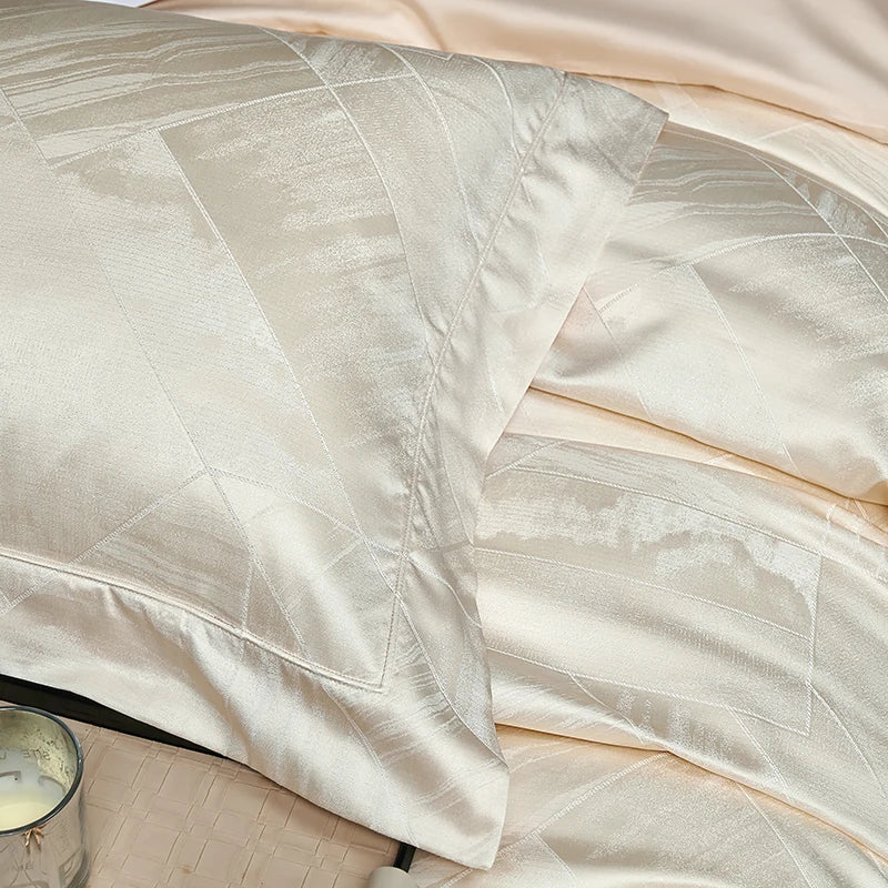 High Precision Brocade Jacquard Bedding Set – Egyptian Cotton, 4 Pieces