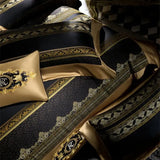 European Aristocrat Embroidered Brocade Bedding Set – Egyptian Cotton, 4/6/10 Pieces