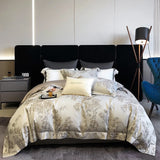 Luxury American Patchwork Bedding Set – 1200TC Egyptian Cotton & Satin Jacquard