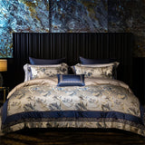 Luxury European Palace Wedding Bedding Set – Satin Jacquard Egyptian Cotton, 4/6/10 Pieces