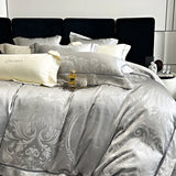 Luxury European Brocade Satin Jacquard Bedding Set – Silky Egyptian Cotton